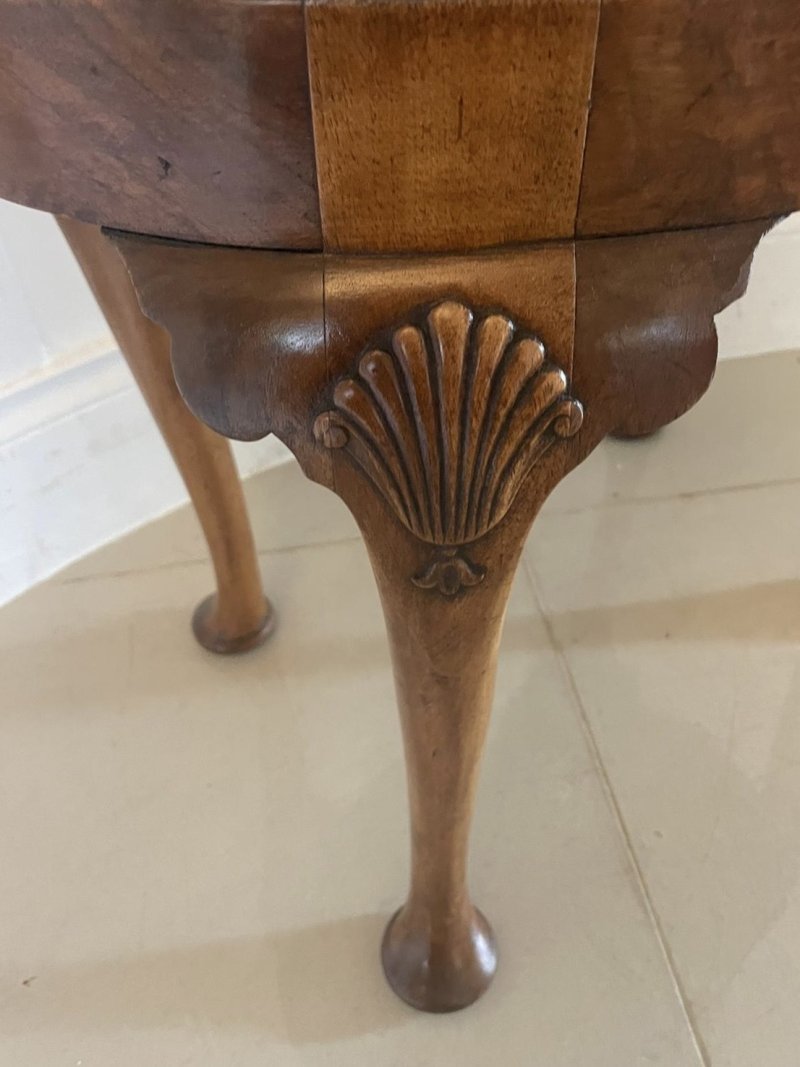 Antique Quality Walnut Oval Stool - Image 3